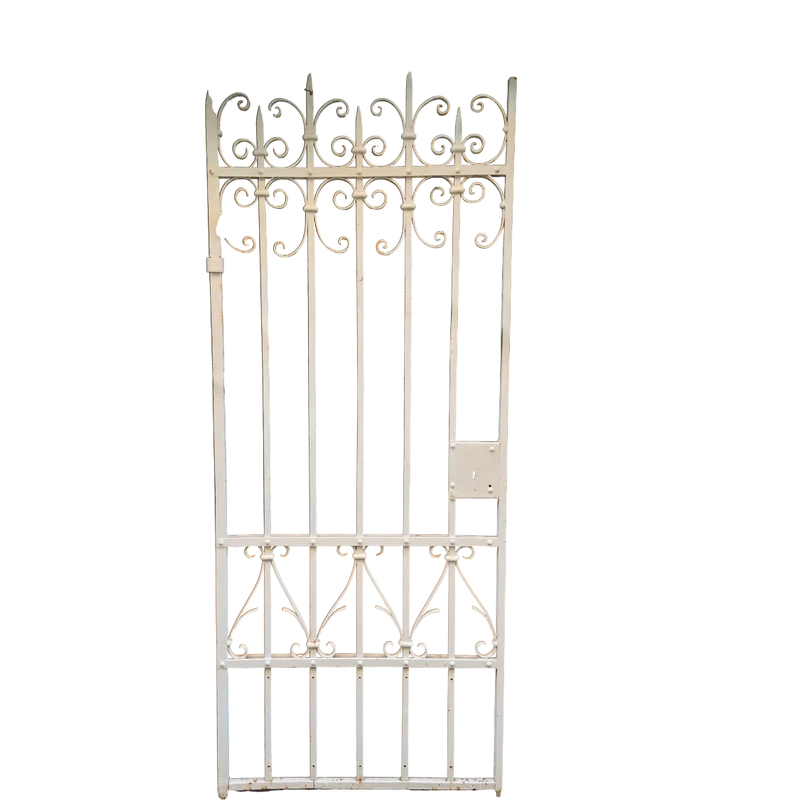 Cancello antico in ferro battuto dell'800