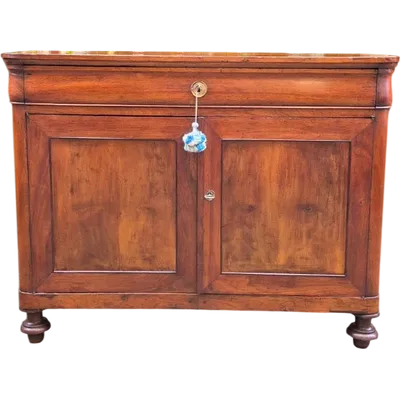 Antique Emilian Louis Philippe-style sideboard with storage compartment, "Cappuccina" style