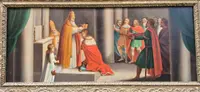 Tableau ancien représentant le couronnement d'Henri VI