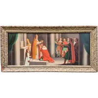 Tableau ancien représentant le couronnement d'Henri VI