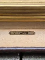 Dipinto olio su tavola Vincenzo Caprile