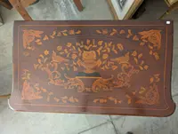 Small Dutch-style domed dresser with floral inlays