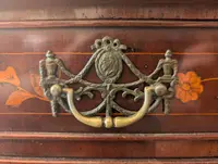 Small Dutch-style domed dresser with floral inlays