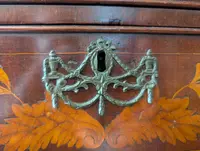 Small Dutch-style domed dresser with floral inlays