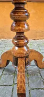 Antique round coffee table by Rolo with inlaid design