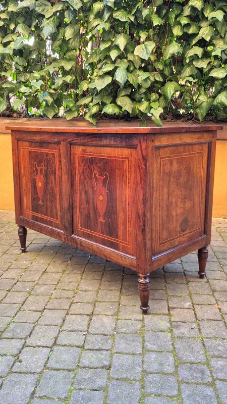 Small antique Louis XVI inlaid desk