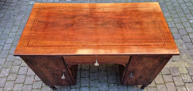 Small antique Louis XVI inlaid desk