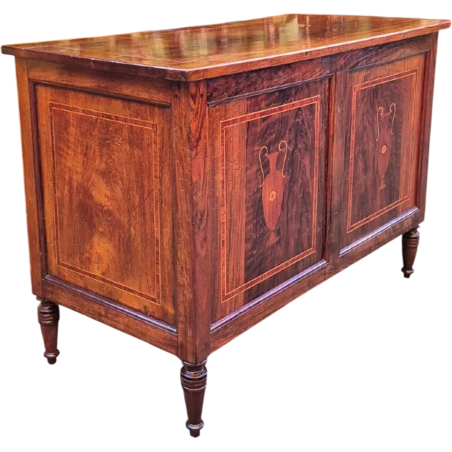 Small antique Louis XVI inlaid desk