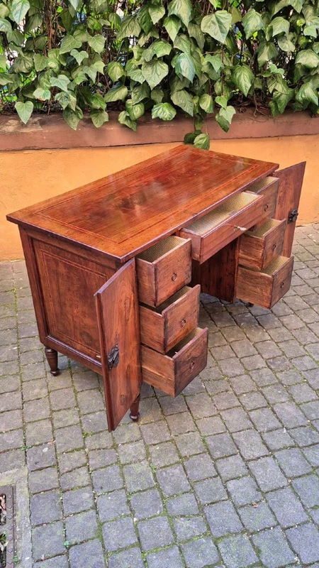 Small antique Louis XVI inlaid desk