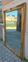 Antique Rectangular Gilded Wooden Mirror, Louis Philippe Style