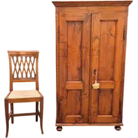 Antique 19th-century sideboard and pantry cabinet