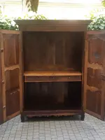 Antique French walnut wardrobe from the 18th century