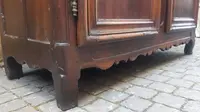 Antique French walnut wardrobe from the 18th century