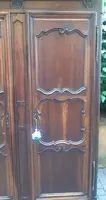 Antique French walnut wardrobe from the 18th century