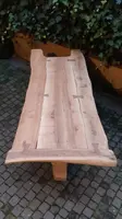 Antique dining table made of walnut, cherry, and oak, from Tuscany