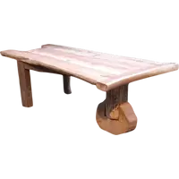 Antique dining table made of walnut, cherry, and oak, from Tuscany