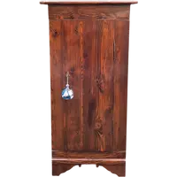 Small antique cantonal pine corner cabinet