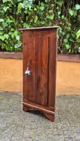Small antique cantonal pine corner cabinet