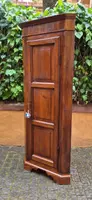 Antique Lombard cantonal corner cabinet in walnut
