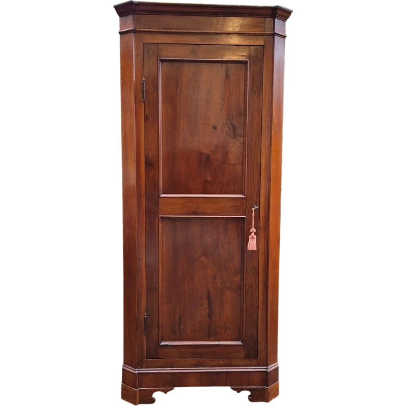 Antique Emilian Cantonal Corner Cabinet