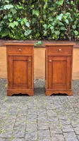 Pair of antique 19th-century oak nightstands