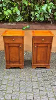 Pair of antique 19th-century oak nightstands