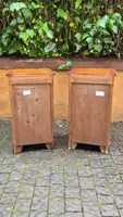 Pair of antique 19th-century oak nightstands