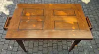 Antique 19th-century extendable table with spindle legs