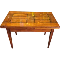 Antique 19th-century extendable table with spindle legs