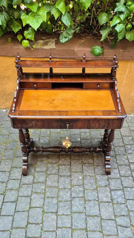 Antique Lombard walnut writing desk
