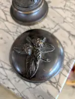 Scultura in bronzo con contenitore – Fine XIX secolo