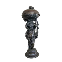 Scultura in bronzo con contenitore – Fine XIX secolo