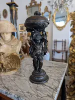 Scultura in bronzo con contenitore – Fine XIX secolo
