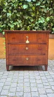 Small antique 19th-century chest of drawers in the Louis XVI style, veneered