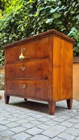 Small antique 19th-century chest of drawers in the Louis XVI style, veneered