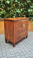 Small antique 19th-century chest of drawers in the Louis XVI style, veneered