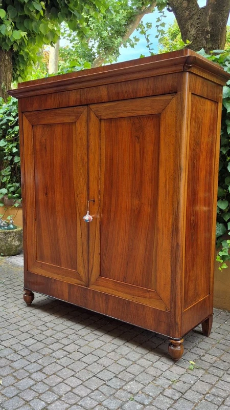 Antique Emilian Charles X sideboard in walnut