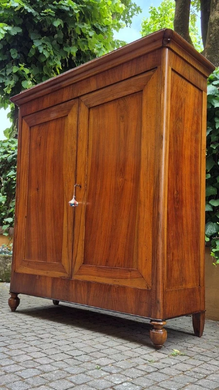 Antique Emilian Charles X sideboard in walnut