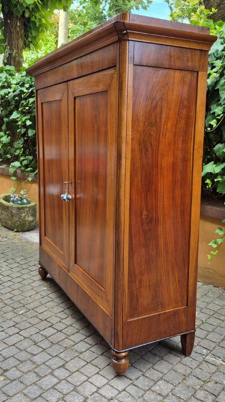 Antique Emilian Charles X sideboard in walnut