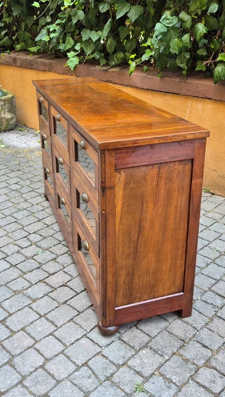 Antique walnut pasta chest of drawers