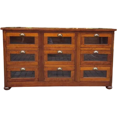 Antique walnut pasta chest of drawers