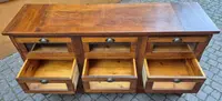 Antique walnut pasta chest of drawers