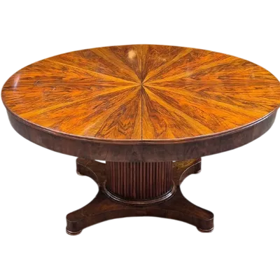 Antique extendable oval table from the Emilia region, Empire style
