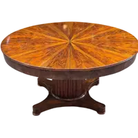 Antique extendable oval table from the Emilia region, Empire style