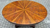 Antique extendable oval table from the Emilia region, Empire style