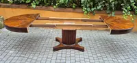 Antique extendable oval table from the Emilia region, Empire style