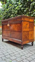 Antique Luigi Filippo-style chest of drawers from Emilia, cappuccino color