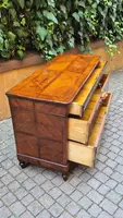 Antique Luigi Filippo-style chest of drawers from Emilia, cappuccino color