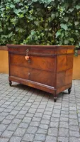 Antique Luigi Filippo-style chest of drawers from Emilia, cappuccino color