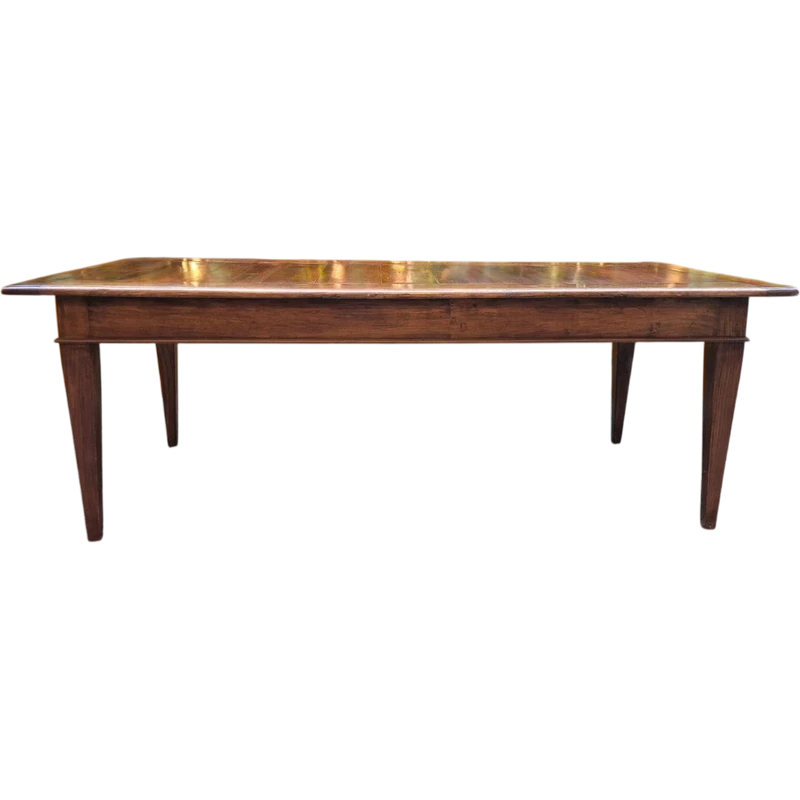 Large antique Piedmontese table with spindle legs